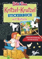 Alina Durinic, Schwager &amp; Steinlein Verlag - Bibi & Tina: Kritzel-Kratzel Stickerbuch mit Rätseln