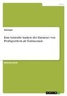 Anonym, Anonymous - Eine kritische Analyse des Einsatzes von Profisportlern als Testimonials
