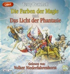 Terry Pratchett, Volker Niederfahrenhorst - Die Farben der Magie & Das Licht der Fantasie, 4 Audio-CD, 4 MP3 (Audio book)