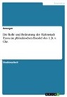 anonym, Anonymous - Die Rolle und Bedeutung der Hafenstadt Tyros im phönikischen Handel des 1. Jt. v. Chr