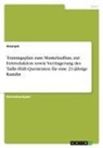 Anonym, Anonymous - Trainingsplan zum Muskelaufbau, zur Fettreduktion sowie Verringerung des Taille-Hüft-Quotienten für eine 21-jährige Kundin