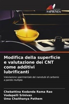 Chebattina Kodanda Rama Rao, Uma Chaithanya Pathem, Vadapalli Srinivas - Modifica della superficie e valutazione dei CNT come additivi lubrificanti