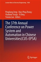 Yi Ding, Yunxia Luo, Vladimir Terzija, Vladimir Terzija et al, Pingliang Zeng, Xiao-Ping Zhang - The 37th Annual Conference on Power System and Automation in Chinese  Universities (CUS-EPSA), 2 Teile