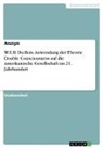 Anonym, Anonymous - W.E.B. Du Bois. Anwendung der Theorie Double Consciousness auf die amerikanische Gesellschaft im 21. Jahrhundert