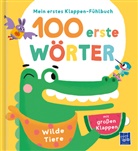 Evgenia Colubeva - Mein erstes Klappen-Fühlbuch - 100 erste Wörter - Wilde Tiere