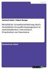 Fabian Renger, Gerhard Schön - Betriebliche Gesundheitsförderung durch betriebliches Gesundheitsmanagement in mittelständischen Unternehmen. Projektarbeit zur Dissertation