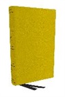 Thomas Nelson - NKJV Holy Bible, Personal Size Large Print Reference Bible, Yellow, Genuine Leather, 43,000 Cross References, Red Letter, Thumb Indexed, Comfort Print: New King James Version