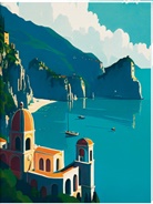 Amalfi Großes Notizheft Motiv Amalfi-Küste
