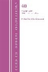Office Of The Federal Register (U S, Office Of The Federal Register (U.S.) - Code of Federal Regulations, Title 40 Protection of the Environment