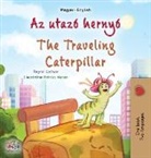 Kidkiddos Books, Rayne Coshav - The Traveling Caterpillar (Hungarian English Bilingual Children's Book)