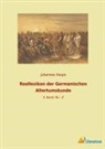 Johannes Hoops - Reallexikon der Germanischen Altertumskunde