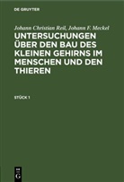 Johann F. Meckel, Johann Christian Reil - Johann Christian Reil; Johann F. Meckel: Untersuchungen über den Bau des kleinen Gehirns im Menschen und den Thieren - Stück 1: Johann Christian Reil; Johann F. Meckel: Untersuchungen über den Bau des kleinen Gehirns im Menschen und den Thieren. Stück 1