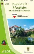 LGL - W226 Wanderkarte 1:25000 Pforzheim Oberes Enztal, Bad Wildbad