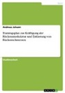 Andreas Johann - Trainingsplan zur Kräftigung der Rückenmuskulatur und Entlastung von Rückenschmerzen