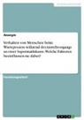 Anonym, Anonymous - Verhalten von Menschen beim Warteprozess während des Anstehvorgangs an einer Supermarktkasse. Welche Faktoren beeinflussen sie dabei?