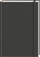 Anaconda Notizbuch/Notebook/Blank Book, punktiert, textiles Gummiband, schwarz, Hardcover (A5), 120g/m² Papier