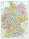 Postleitzahlenkarte Deutschland als Poster, mit Leisten
