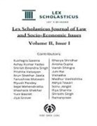 Lex Scholasticus - Lex Scholasticus Journal of Socio-Economic Issues (Volume II - Issue I)