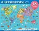 Peter Pauper Press - World Map Floor Puzzle