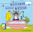 Susanne Strasser - Waschbär wäscht Wäsche