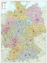 Postleitzahlenkarte Deutschland als Poster