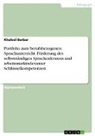 Khaleel Barbar - Portfolio zum berufsbezogenen Sprachunterricht. Förderung des selbstständigen Sprachenlernens und arbeitsmarktrelevanter Schlüsselkompetenzen
