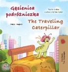 Kidkiddos Books, Rayne Coshav - The Traveling Caterpillar (Polish English Bilingual Children's Book)