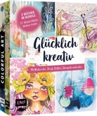 Andrea Gomoll-Wünsche, Susanne Rose - Glücklich kreativ - Zwei Bücher im Bundle: 37 Mixed-Media-Motive malen