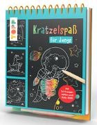 frechverlag,  frechverlag - Kratzelspaß für Jungs - Mit 24 Kratzelseiten und Holz-Stift!