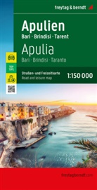 freytag &amp; berndt, freytag &amp; berndt - Apulien, Straßen- und Freizeitkarte 1:150.000, freytag & berndt