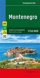 freytag &amp; berndt, freytag &amp; berndt - Montenegro, Straßen- und Freizeitkarte 1:150.000, freytag & berndt