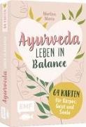 Marline Mavie - Kartenbox: Ayurveda - Leben in Balance - 64 Karten für Körper, Geist und Seele - Stärkende Mantras, Meditationen und Yoga-Übungen, wohltuende Rezepte, Massage-Anleitungen und mehr