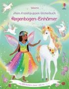 Fiona Watt, Antonia Miller - Mein Anziehpuppen-Stickerbuch: Regenbogen-Einhörner