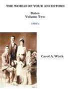 Carol A. Wirth - The World of Your Ancestors - Dates - 1800 - 1899