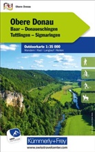 Hallwag Kümmerly+Frey AG, Hallwag Kümmerly+Frey AG - Kümmerly+Frey Outdoorkarte Deutschland 53 Obere Donau 1:35.000