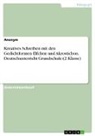 Anonym, Anonymous - Kreatives Schreiben mit den Gedichtformen Elfchen und Akrostichon. Deutschunterricht Grundschule (2. Klasse)