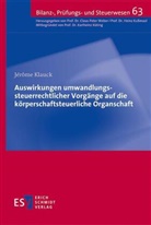 Jérôme Klauck, Jérôme (Dr.) Klauck - Auswirkungen umwandlungssteuerrechtlicher Vorgänge auf die körperschaftsteuerliche Organschaft