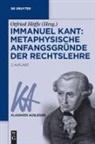 Otfried Höffe - Immanuel Kant: Metaphysische Anfangsgründe der Rechtslehre