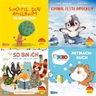 Diverse, Lappan, Diverse, Lappan - Maxi-Pixi-4er-Set 110: Bilderbücher zum Mitmachen (4x1 Exemplar)