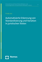 Frieda Josi - Automatisierte Erkennung von Standardisierung und Variation in juristischen Texten