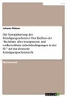 Johann Plümer - Die Europäisierung des Kündigungsschutzes? Der Einfluss der "Richtlinie über transparente und vorhersehbare Arbeitsbedingungen in der EU" auf das deutsche Kündigungsschutzrecht