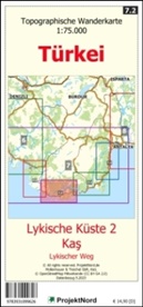 Jens Uwe Mollenhauer - Lykische Küste 2 - Kas - Lykischer Weg - Topographische Wanderkarte 1:75.000 Türkei (Blatt 7.2)