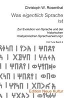 Christoph W Rosenthal, Christoph W. Rosenthal - Was eigentlich Sprache ist