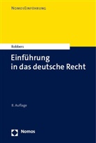 Gerhard Robbers, Gerhard (Prof. Dr.) Robbers - Einführung in das deutsche Recht