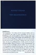 Rudolf Steiner, Rudolf Steiner Nachlassverwaltung - Von Seelenrätseln