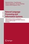 Warren Manning, Elisabeth Métais, Farid Meziane, Stephan Reiff-Marganiec, Vijayan Sugumaran, Vijayan Sugumaran et al - Natural Language Processing and Information Systems