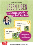 Helga Fell, Petra Lefin - Lesen üben mit Bilderrätseln zu Rotkäppchen. 34 Bildkarten zur Leseförderung