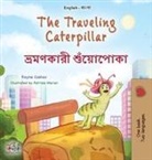 Kidkiddos Books, Rayne Coshav - The Traveling Caterpillar (English Bengali Bilingual Book for Kids)