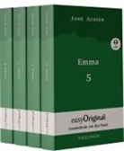 Jane Austen, EasyOriginal Verlag, Ilya Frank - Emma - Teile 5-8 (Buch + Audio-Online) - Lesemethode von Ilya Frank - Zweisprachige Ausgabe Englisch-Deutsch, m. 4 Audio, m. 4 Audio, 4 Teile