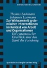 Thomas Bachmann, Johannes Loermann - Zur Wirksamkeit systemischer Interventionen im Kontext von Arbeit und Organisationen